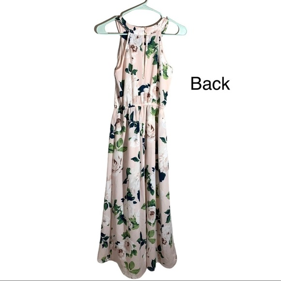 Francesca’s Trixxi Blush Floral Maxi Romper Size Small - Picture 6 of 15